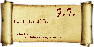 Fall Tamás névjegykártya